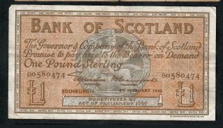 1 Pound From Scotland 1948