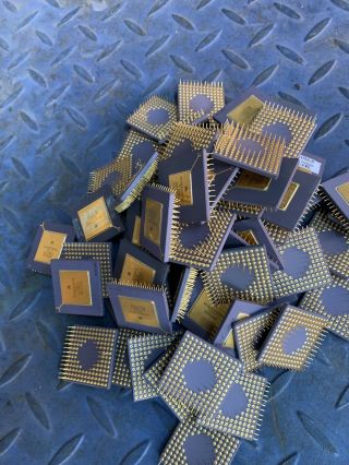 2 Pounds Ceramic Cpu For Gold Scrap Recovery