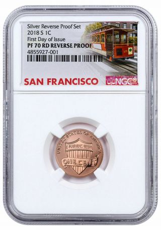 2018 S Reverse Proof Lincoln Cent - Ngc Pf70 Red Fdoi