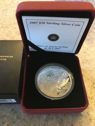Canada 20 Dollars International Polar Year 2007 Sterling Silver Coin