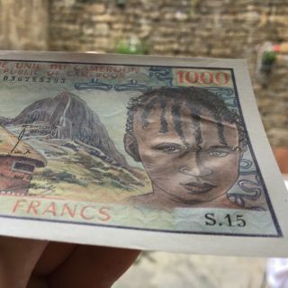 Exceptionnel Cameroun pick 16a Cameroun 1000 francs 1974 unc 3