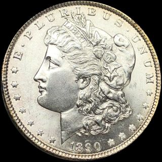 1890 Morgan Silver Dollar Very Uncirculated Great Color Bu Ms Coin