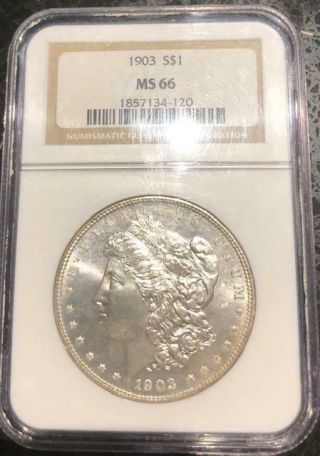 1903 $1 Morgan Silver Dollar Ngc Ms 66
