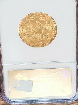1888 $10 Liberty Eagle Gold Coin NGC MS60 3