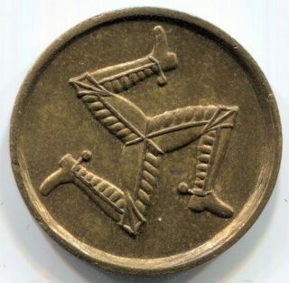 Isle Of Man - (1941) Onchan Internment Camp 1d Token In Au