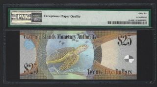 CAYMAN ISLANDS $25 Dollars 2010,  Monetary Auth.  P - 41a,  PMG 66 EPQ GEM UNC Low SN 2