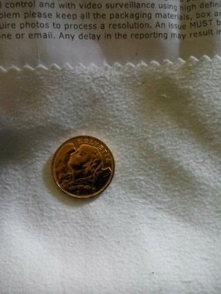 1 Bdgsfpre 2o Francs Swiss Gold Coin - Helvetia (bu) 1935 Same Year As Elves Presle