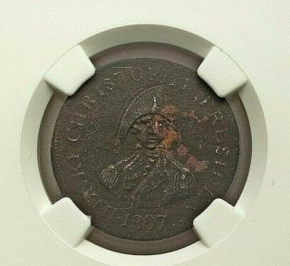 1807 Haiti Henri Christophe Copper Pattern Centime Ngc Vf - Details L@@k