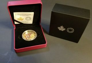2018 Canada 1 Oz Queen Elizabeth Ii Maple Leaves Brooch Silver Coin