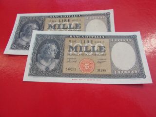 Italy 2 X 1000 Lire Grade