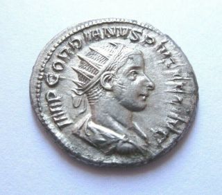 Silver - Antoninian Of Gordianus Iii.  Rv.  Jupiter Standing Facing
