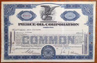 Pierce Oil Corporation Stock Certificate
