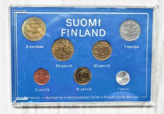 Finland 1975 Coin Set Official Edition Unc.