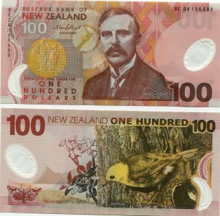 Zealand 100 Dollars 2008 Polymer P 189 Unc Nr