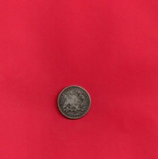 1856 S SEATED LIBERTY HALF DOLLAR WITH DRUGGIST COUNTER STAMP 2