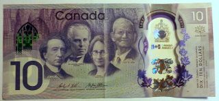 CANADA 2017 Issue $10 CANADA 150 Anniversary,  Produced on Polymer 2