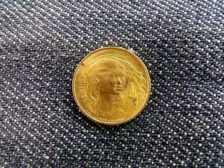 San Marino Liberta 1 Scudo.  917 Gold Coin 3g 1978