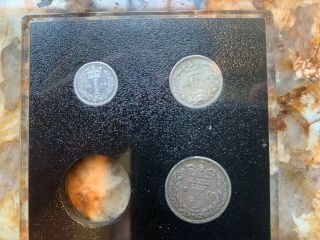 1836 Maundy G.  Britain 3 Coin Set 1d/2d/3d Missing 4d