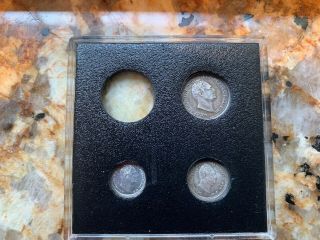 1836 Maundy G.  Britain 3 COIN SET 1D/2D/3D MISSING 4D 2
