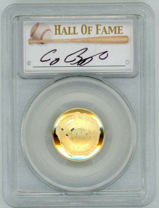 2014 - W $5 Gold Proof Baseball Hall of Fame PCGS PR70 Craig Biggio Autographed 3