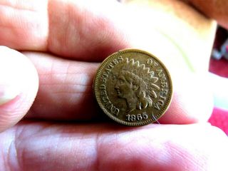 Extra Fine 1865 Indian Head Cent Coin