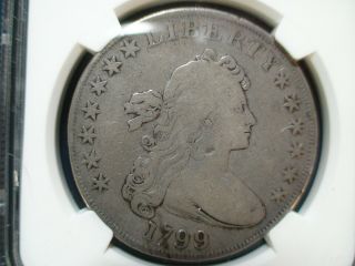 1799 Draped Bust Dollar NGC VERY GOOD SILVER $1 Coin PRICED TO SELL FAST 2