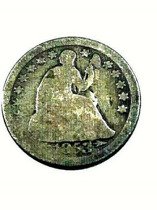 1853 O Liberty Seated Half Dime - Low Mintage