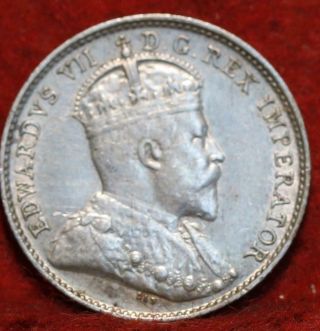 1904 Canada 5 Cents Silver Foreign Coin