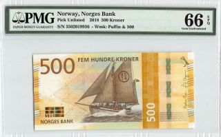Norway 2018 Pmg Gem Unc 66 Epq 500 Kroner