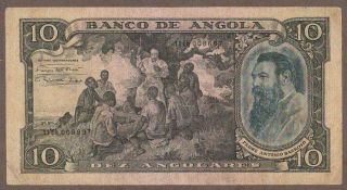 1946 Angola 10 Angolares Note