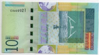 Test Note De La Rue Currency 10 Energy Tidal Sea Energy Unc 2008
