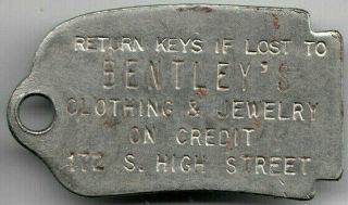 Columbus Ohio Charge Coin/credit Token/key Tag - Bentley 