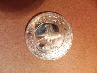 2 Silver Coins,  1970,  7 1/2 Riyals Ea,  Gazelle And Barbary Falcon Unc.