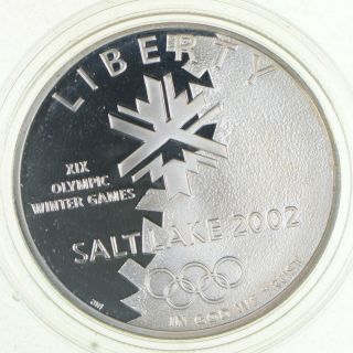 Proof 2002 - P Salt Lake City Olympic Games Commemorative 90 Silver Dollar 556