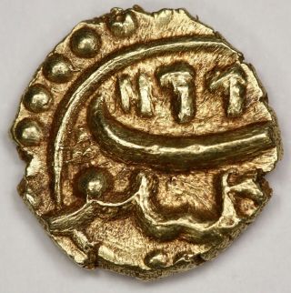 Mysore: Tipu Sultan,  Gold Fanam (0.  39g),  Kalikut,  Ah 1199,  Km - 78