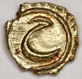 Mysore: Tipu Sultan,  Gold Fanam (0.  38g),  Patan,  Am 1217,  Km - 128