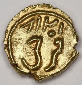 Mysore: Tipu Sultan,  Gold Fanam (0.  38g),  Farrukhi,  Am 1218,  Km - 58