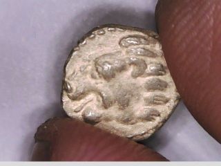 Asia Minor Greek Pamphylia Side Silver Obol Coin Lion Athena Corinthian Helmet