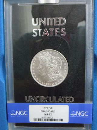 1879 Gsa Hard Pack Morgan Silver Dollar Ngc Ms62 - Only 57 Higher