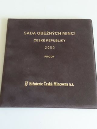 Proof Set Coins Czech Republic 2000