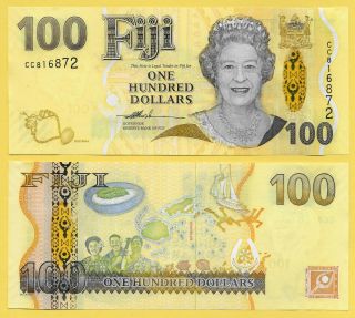 Fiji 100 Dollars P - 114 2007 Unc Banknote