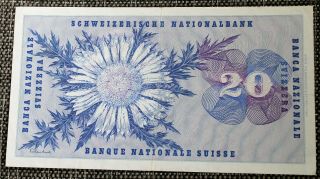 Switzerland 20 Francs 1973 Banque Nationale Suisse ¤¤¤¤¤¤¤LOOK¤¤¤¤¤¤¤ 2