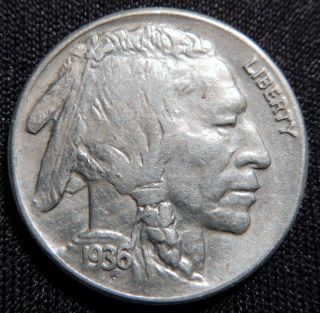 1936 - S Indian Head Buffalo Nickel Ms Uncirculated Coin