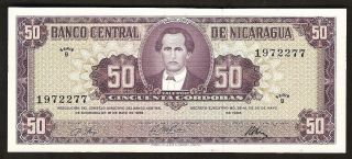 Nicaragua 50 Cordobas 1968 Unc P 119