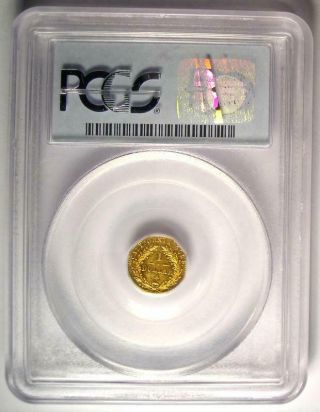 1874 Indian California Gold Dollar Coin G$1 BG - 1124 - Certified PCGS AU58 3