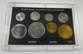 Palmer,  Alaska - Rural Rehabilitation 1985 Matanuska 50th Anniv.  Trade Token Set