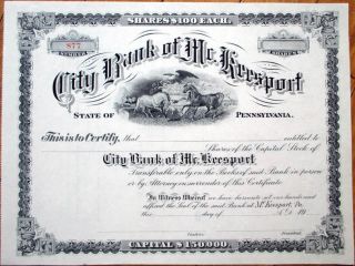 1910 Stock Certificate: 