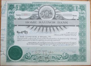 1926 Stock Certificate: 