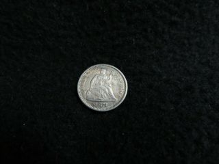 1871 Silver Seated Liberty Half Dime 1