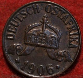 1906 - J German East Africa 1/2 Heller Foreign Coin
